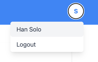 Profile button